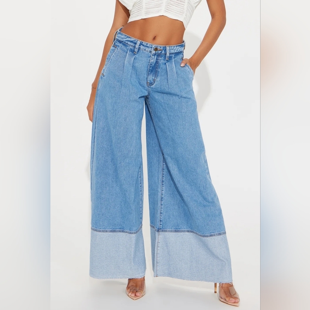 Women's Blue Flare & Wide Leg Jeans